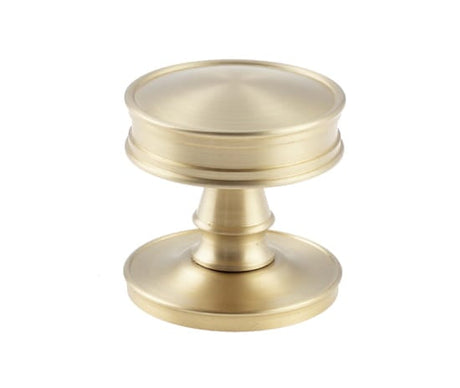 This is an image showing the Burlington - Berkeley Mortice knob - Satin Brass available to order from Trade Door Handles in Kendal