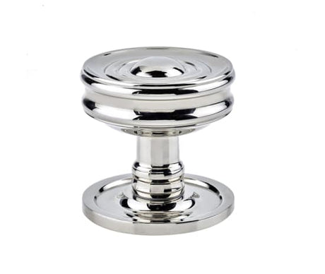 High quality image of Burlington - Bloomsbury Mortice Door Knob Polished Nickel Sku. BUR101PN