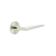 High quality image of Burlington - Mayfair Door Handle on Reeded Rose Polished Nickel Sku. BUR10KIT160