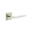 High quality image of Burlington - Mayfair Door Handle on Square Stepped Rose Polished Nickel Sku. BUR10KIT163