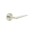 High quality image of Burlington - Mayfair Door Handle on Stepped Rose Satin Nickel Sku. BUR10KIT315