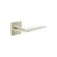 This is an image showing the Frelan - Mayfair Door Handle on Square Plain Rose Satin Nickel available to order from Trade Door Handles in Kendal