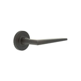 High quality image of Burlington - Mayfair Door Handle on Knurled Rose Dark Bronze Sku. BUR10KIT83
