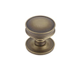 High quality image of Burlington - Berkeley Cupboard Knobs Antique Brass Sku. BUR110AB