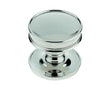 This is an image showing the Burlington - Berkeley cupboard knob - Polished Nickel available to order from Trade Door Handles in Kendal