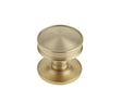 This is an image showing the Burlington - Berkeley cupboard knob - Satin Brass available to order from Trade Door Handles in Kendal