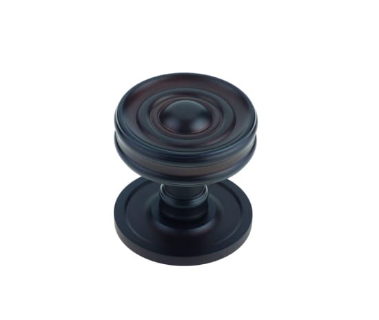 This is an image showing the Burlington - Bloomury cupboard knob - Dark Bronze available to order from Trade Door Handles in Kendal