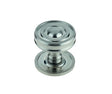 This is an image showing the Burlington - Bloomury cupboard knob - Satin Nickel available to order from Trade Door Handles in Kendal