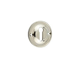High quality image of Burlington - 40mm Standard Keyway Escutcheon 40MM Polished Nickel Sku. BUR121PN
