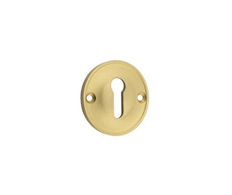 High quality image of Burlington - 40mm Standard Keyway Escutcheon 40MM Satin Brass Sku. BUR121SB