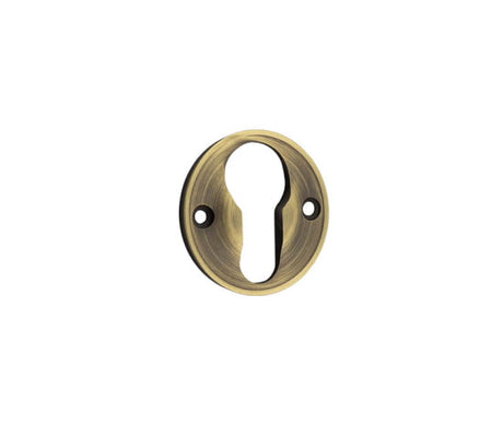 High quality image of Burlington - 40mm Euro Profile Escutcheon 40MM Antique Brass Sku. BUR122AB
