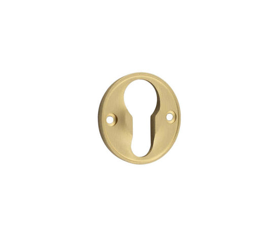 High quality image of Burlington - 40mm Euro Profile Escutcheon 40MM Satin Brass Sku. BUR122SB