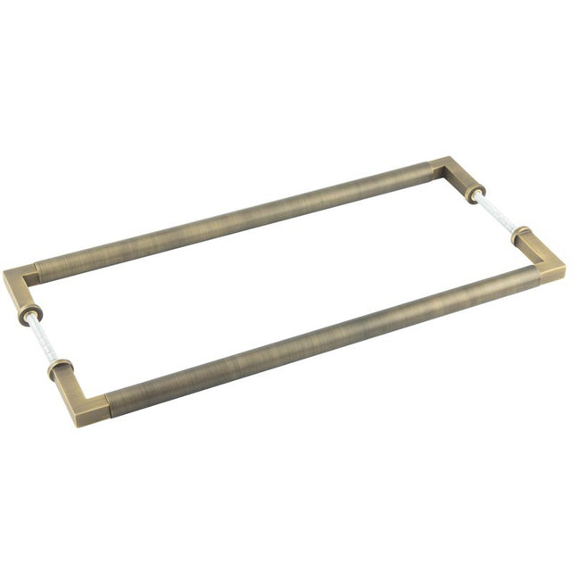 High quality image of Burlington - Westminster Pull Handles 425 X 20mm Back to Back Antique Brass Sku. BUR130ABB2B