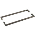 High quality image of Burlington - Westminster Pull Handles 425 X 20mm Back to Back Dark Bronze Sku. BUR130DBB2B