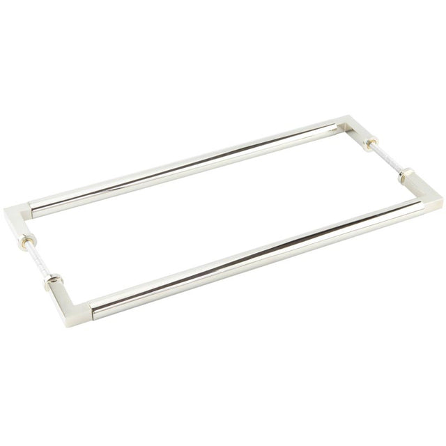 High quality image of Burlington - Westminster Pull Handles 425 X 20mm Back to Back Polished Nickel Sku. BUR130PNB2B