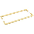 High quality image of Burlington - Westminster Pull Handles 425 X 20mm Back to Back Satin Brass Sku. BUR130SBB2B