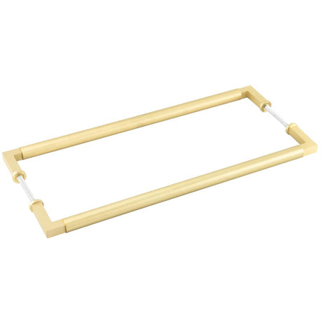 High quality image of Burlington - Westminster Pull Handles 425 X 20mm Back to Back Satin Brass Sku. BUR130SBB2B