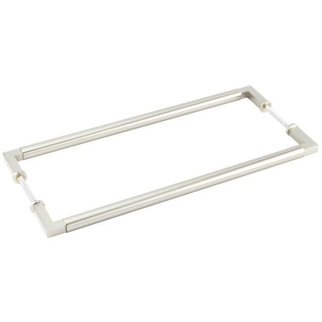 High quality image of Burlington - Westminster Pull Handles 425 X 20mm Back to Back Satin Nickel Sku. BUR130SNB2B