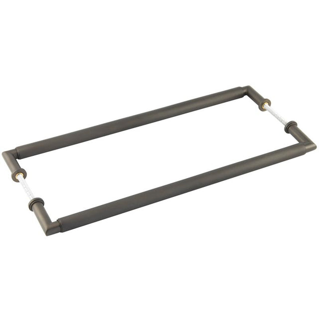 High quality image of Burlington - Piccadilly Pull Handles 425 X 20mm Back to Back Dark Bronze Sku. BUR140DBB2B