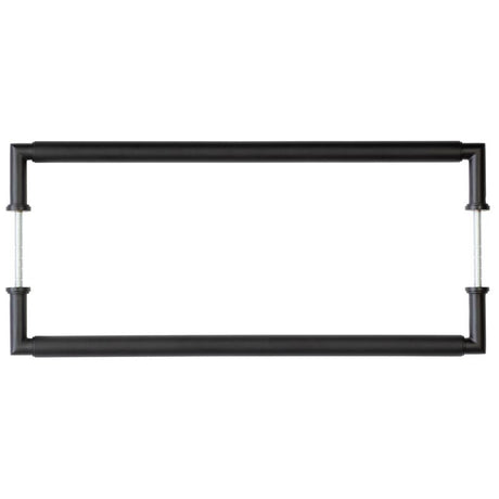 High quality image of Burlington - Piccadilly Pull Handles 425 X 20mm Back to Back Black Sku. BUR140MBB2B