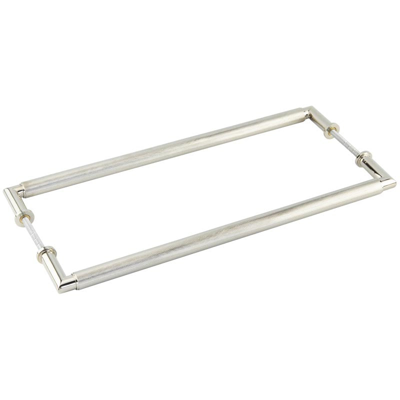 High quality image of Burlington - Piccadilly Pull Handles 425 X 20mm Back to Back Polished Nickel Sku. BUR140PNB2B