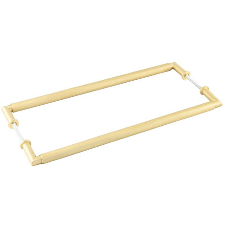 High quality image of Burlington - Piccadilly Pull Handles 425 X 20mm Back to Back Satin Brass Sku. BUR140SBB2B