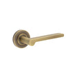 High quality image of Burlington - Fitzrovia Door Handles Plain Rose Antique Brass Sku. BUR15KIT1
