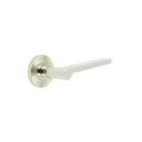High quality image of Burlington - Fitzrovia Door Handles Reeded Rose Polished Nickel Sku. BUR15KIT160