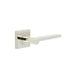 High quality image of Burlington - Fitzrovia Door Handles Square Plain Rose Polished Nickel Sku. BUR15KIT162
