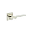 High quality image of Burlington - Fitzrovia Door Handles Square Stepped Rose Polished Nickel Sku. BUR15KIT163