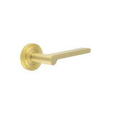High quality image of Burlington - Fitzrovia Door Handles Stepped Rose Satin Brass Sku. BUR15KIT237