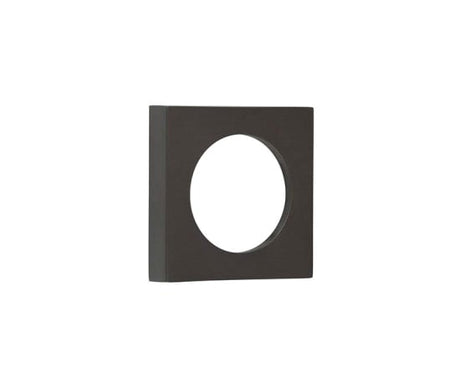 This is an image showing the Burlington - 52x52mm DB plain square outer rose for esc available to order from Trade Door Handles in Kendal