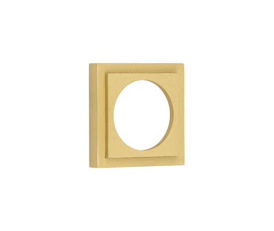 This is an image showing the Burlington - 52x52mm SB stepped square outer rose for esc available to order from Trade Door Handles in Kendal