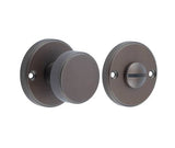 High quality image of Burlington - Westbourne Knurled Turn & Release Dark Bronze Sku. BUR180DB
