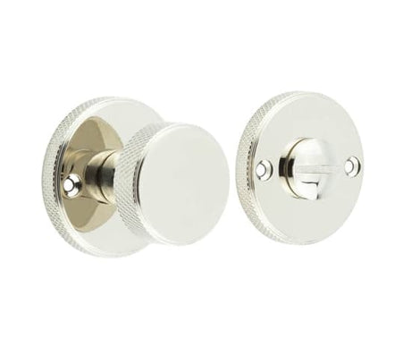 This is an image showing the Burlington - 40mm PN Westbourne turn & release (face fix) available to order from Trade Door Handles in Kendal