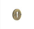 High quality image of Burlington - Westbourne Knurled Standard Keyway Escutcheon Antique Brass Sku. BUR182AB