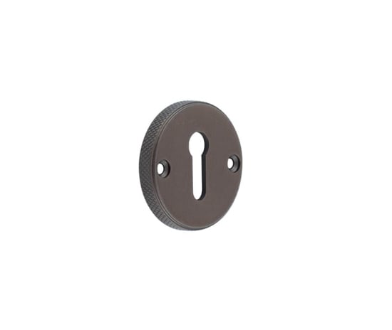 High quality image of Burlington - Westbourne Knurled Standard Keyway Escutcheon Dark Bronze Sku. BUR182DB