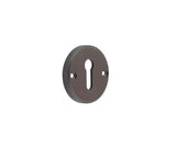 High quality image of Burlington - Westbourne Knurled Standard Keyway Escutcheon Dark Bronze Sku. BUR182DB