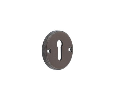 High quality image of Burlington - Westbourne Knurled Standard Keyway Escutcheon Dark Bronze Sku. BUR182DB