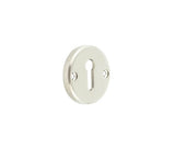 High quality image of Burlington - Westbourne Knurled Standard Keyway Escutcheon Polished Nickel Sku. BUR182PN