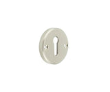 High quality image of Burlington - Westbourne Knurled Standard Keyway Escutcheon Satin Nickel Sku. BUR182SN