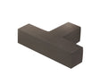 High quality image of Burlington - Trafalgar T Bar Square Cupboard Knobs Dark Bronze Sku. BUR202DB