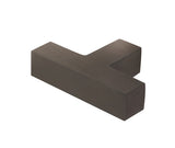 High quality image of Burlington - Trafalgar T Bar Square Cupboard Knobs Dark Bronze Sku. BUR202DB