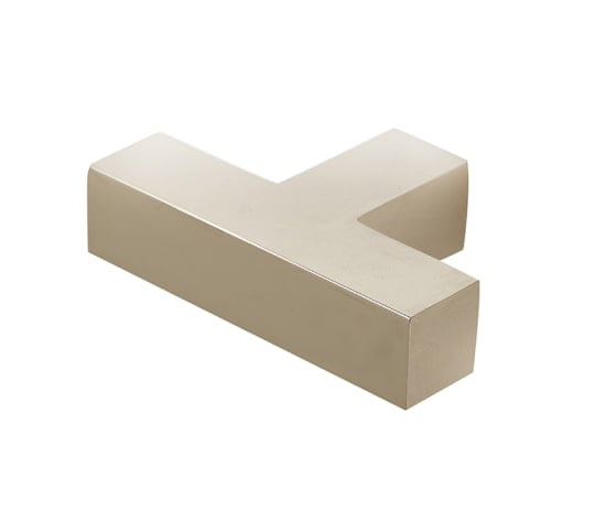 High quality image of Burlington - Trafalgar T Bar Square Cupboard Knobs Polished Nickel Sku. BUR202PN