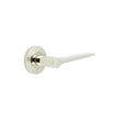 High quality image of Burlington - Knightsbridge Door Handle on Chamfered Rose Polished Nickel Sku. BUR20KIT158