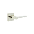 High quality image of Burlington - Knightsbridge Door Handle on Square Plain Rose Polished Nickel Sku. BUR20KIT162