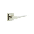 High quality image of Burlington - Knightsbridge Door Handle on Square Stepped Rose Polished Nickel Sku. BUR20KIT163