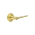 High quality image of Burlington - Knightsbridge Door Handle on Stepped Rose Satin Brass Sku. BUR20KIT237
