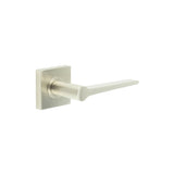 High quality image of Burlington - Knightsbridge Door Handle on Square Plain Rose Satin Nickel Sku. BUR20KIT318