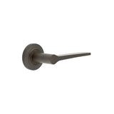 High quality image of Burlington - Knightsbridge Door Handle on Chamfered Rose Dark Bronze Sku. BUR20KIT80